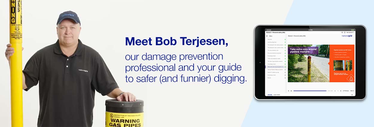 Meet Bob Terjesen, damage prevention pro and your guide to safer (and funnier) digging.