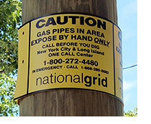 Pole-mounted pipeline marker