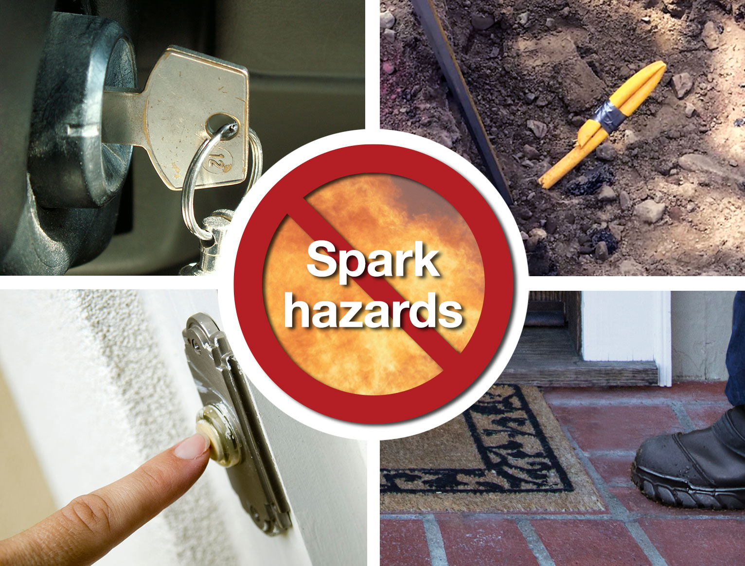 Examples of spark hazards